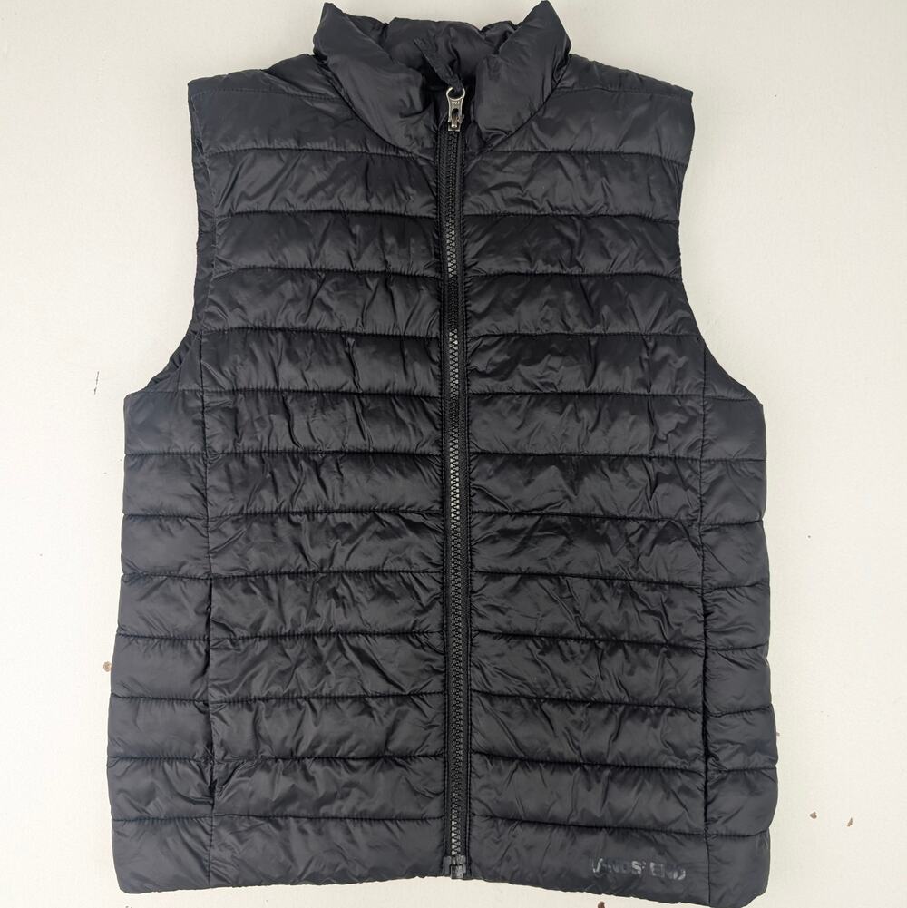 Lands' End Black Puffer Vest - Youth M (8)